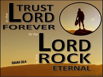 Isaiah 26:4 Trust in the Lord Forever (brown)